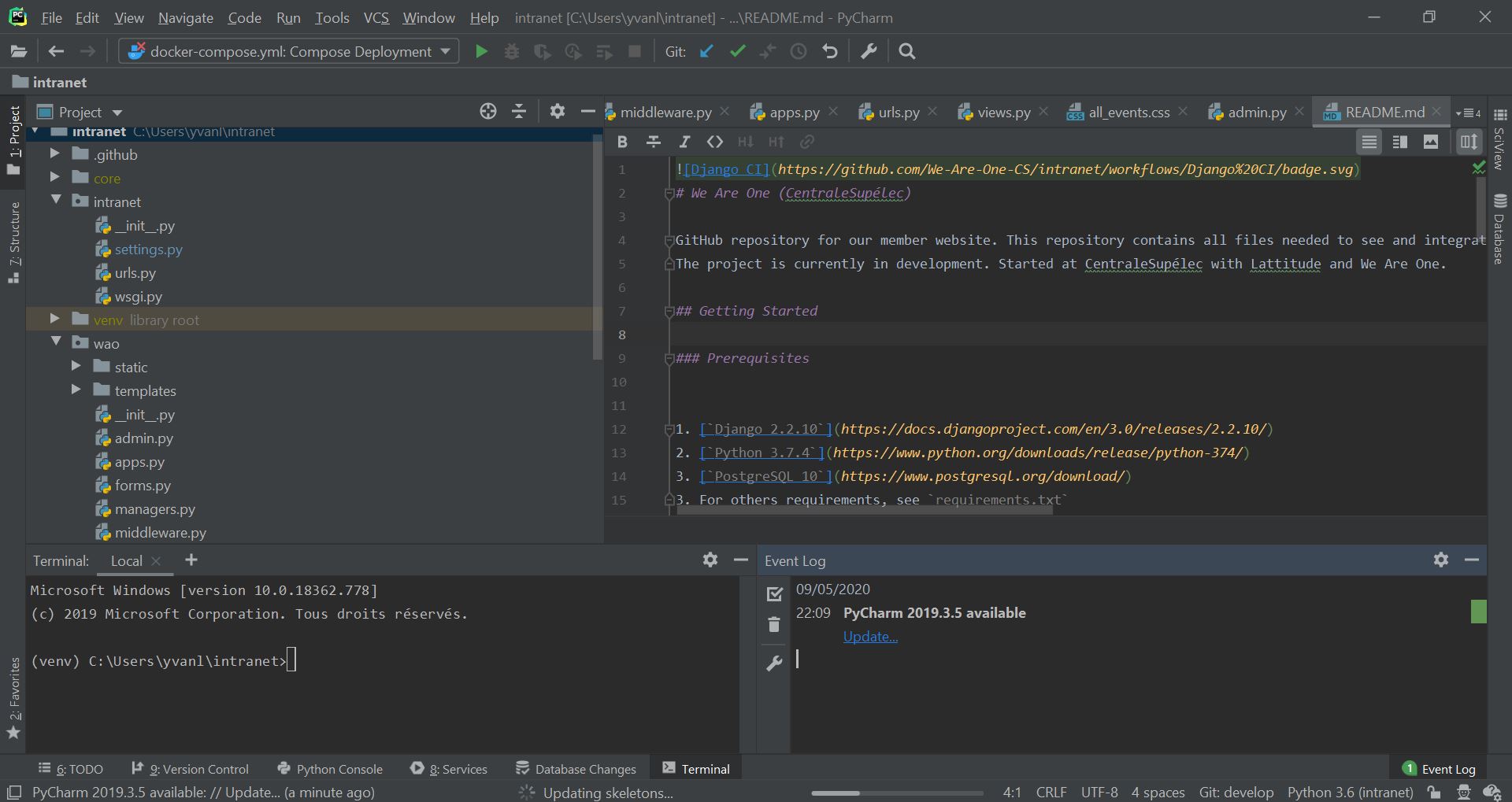 PyCharm Pro - intranet